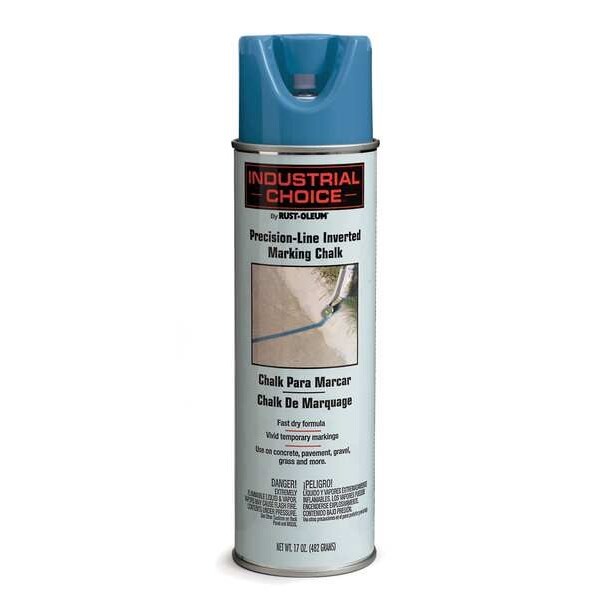 Rust-Oleum 205236 Inverted Marking Chalk , 17 Oz, Aerosol, Blue, Water-Based