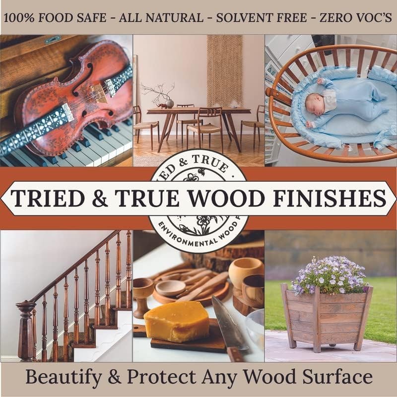 Superior Varnish Oil Wood Finish & Sealer, 8 oz. – Natural Pine Resin & Linse…