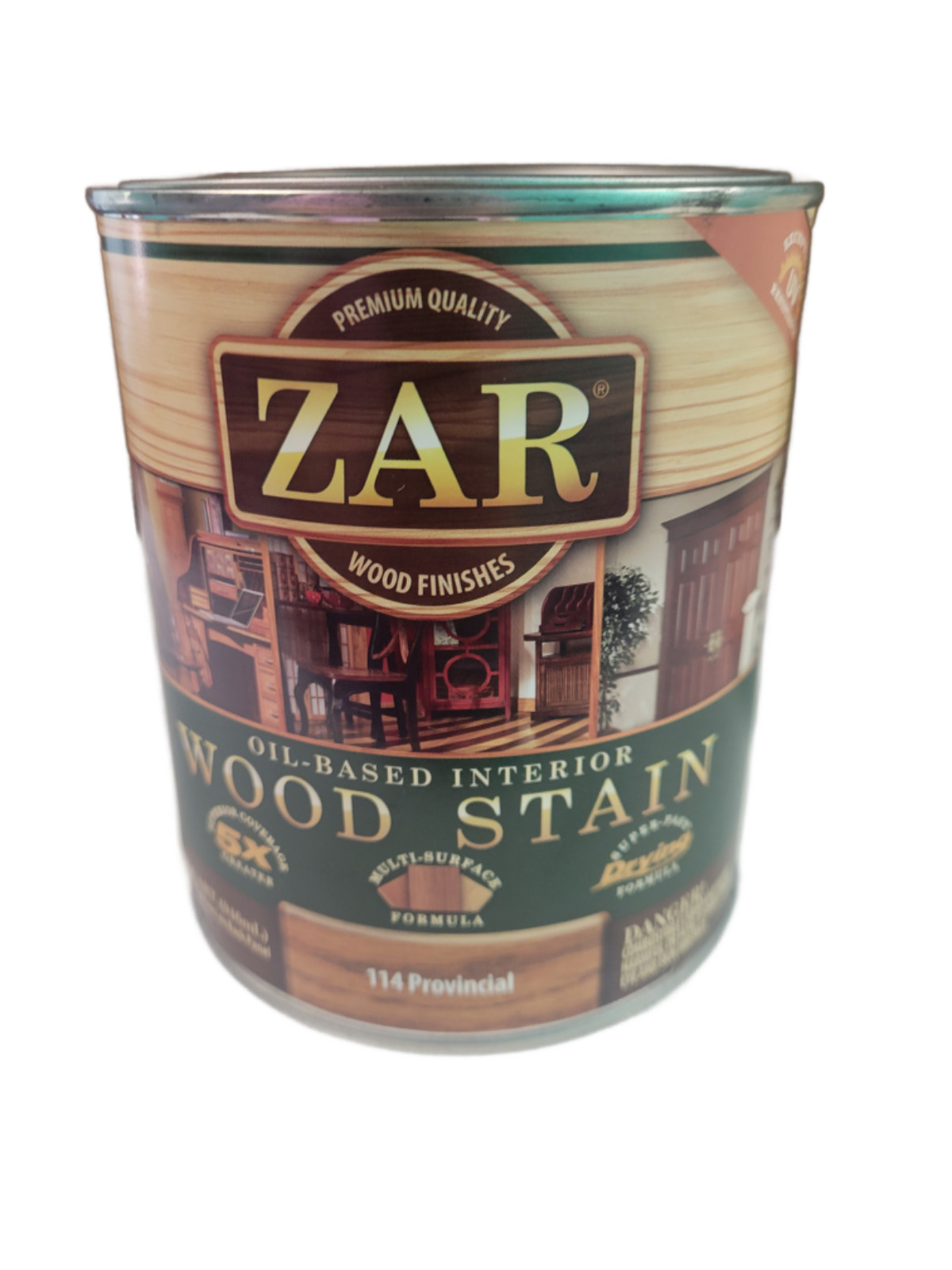 NOS 1-quart ZAR Interior wood Stain 114 PROVINCIAL oil based DISCONTINUED HTF