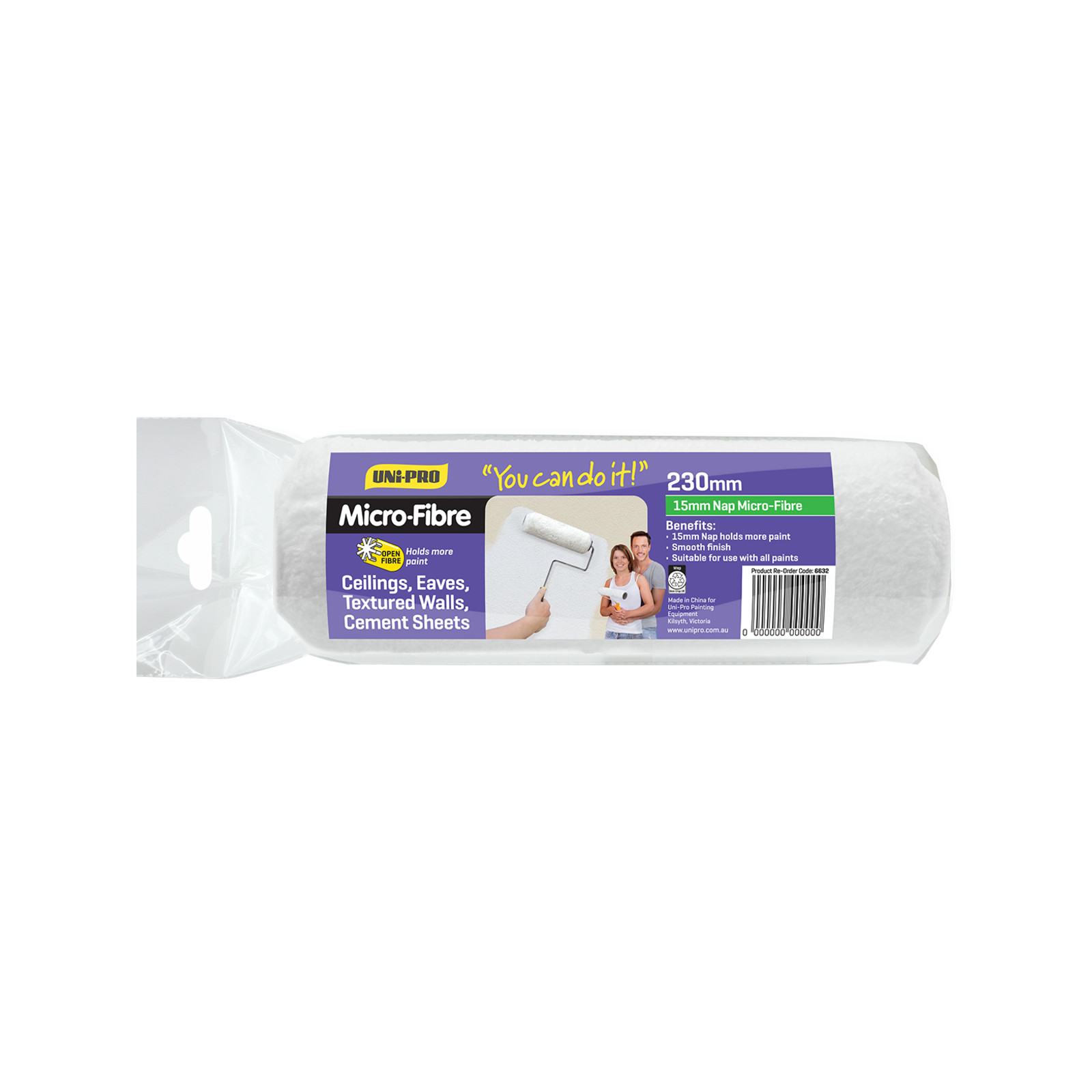 UNi-PRO 230mm Microfibre 15mm Nap Cover – 230mm