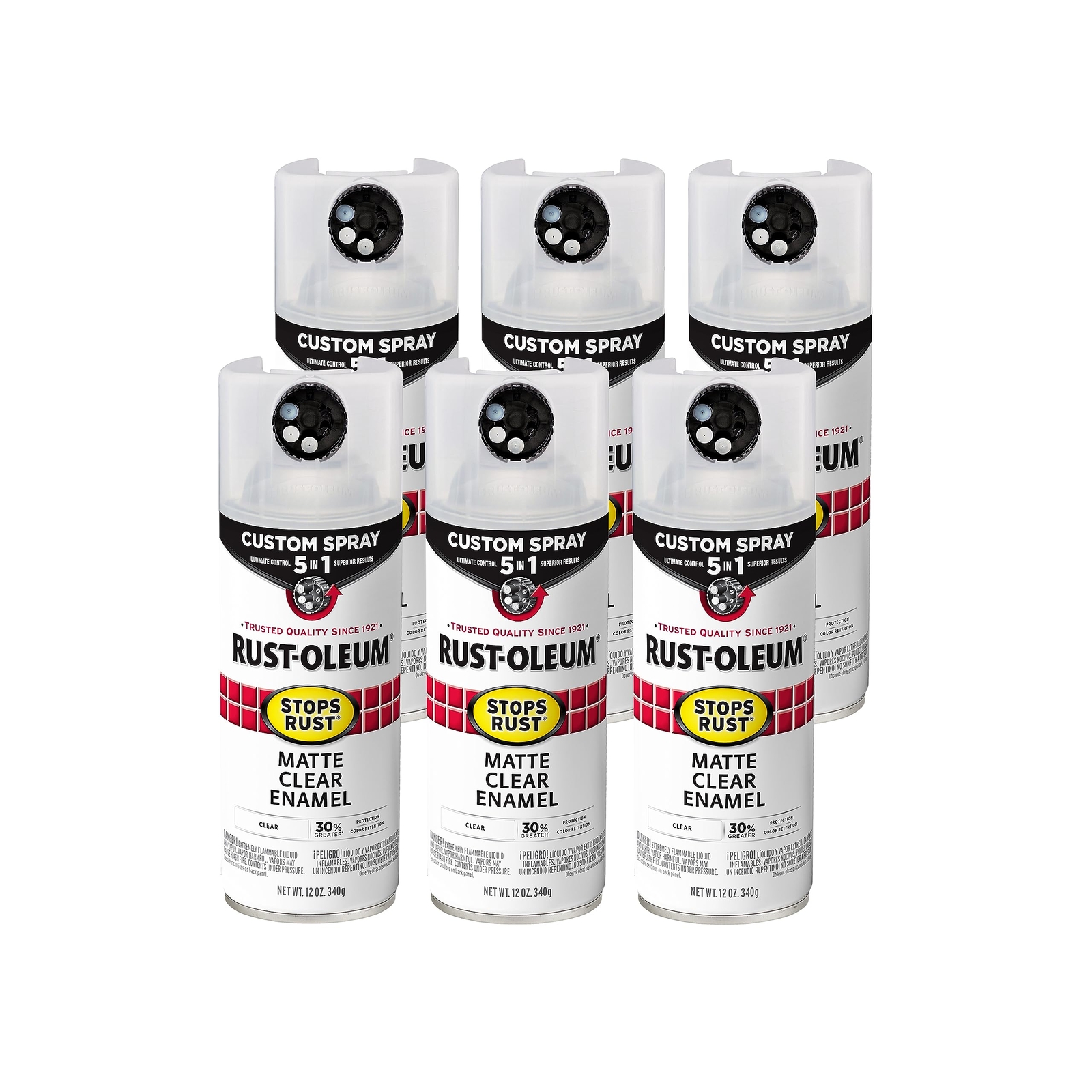 Rust-Oleum 5-in-1 Indoor/Outdoor Matte Crystal Clear Oil-Based Protective Enamel