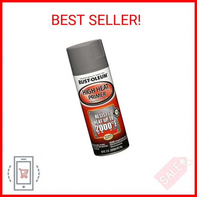Rust-Oleum 249340 Automotive High Heat Primer Spray Paint, 12 Ounce (Pack of 1),