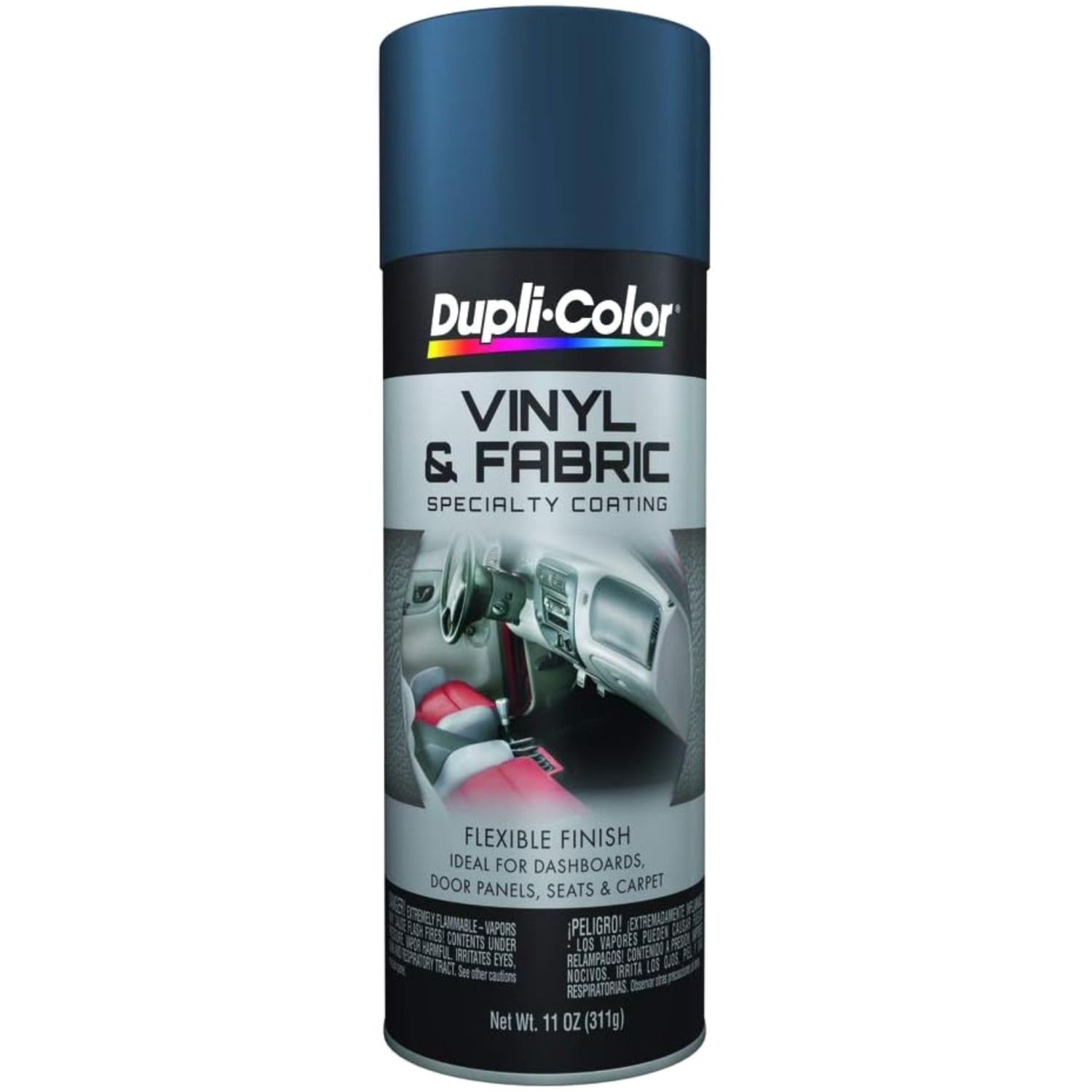 Spray Paint Set – 6 PK 11 oz. Medium Blue Vinyl & Fabric Coating, Resist Peeling