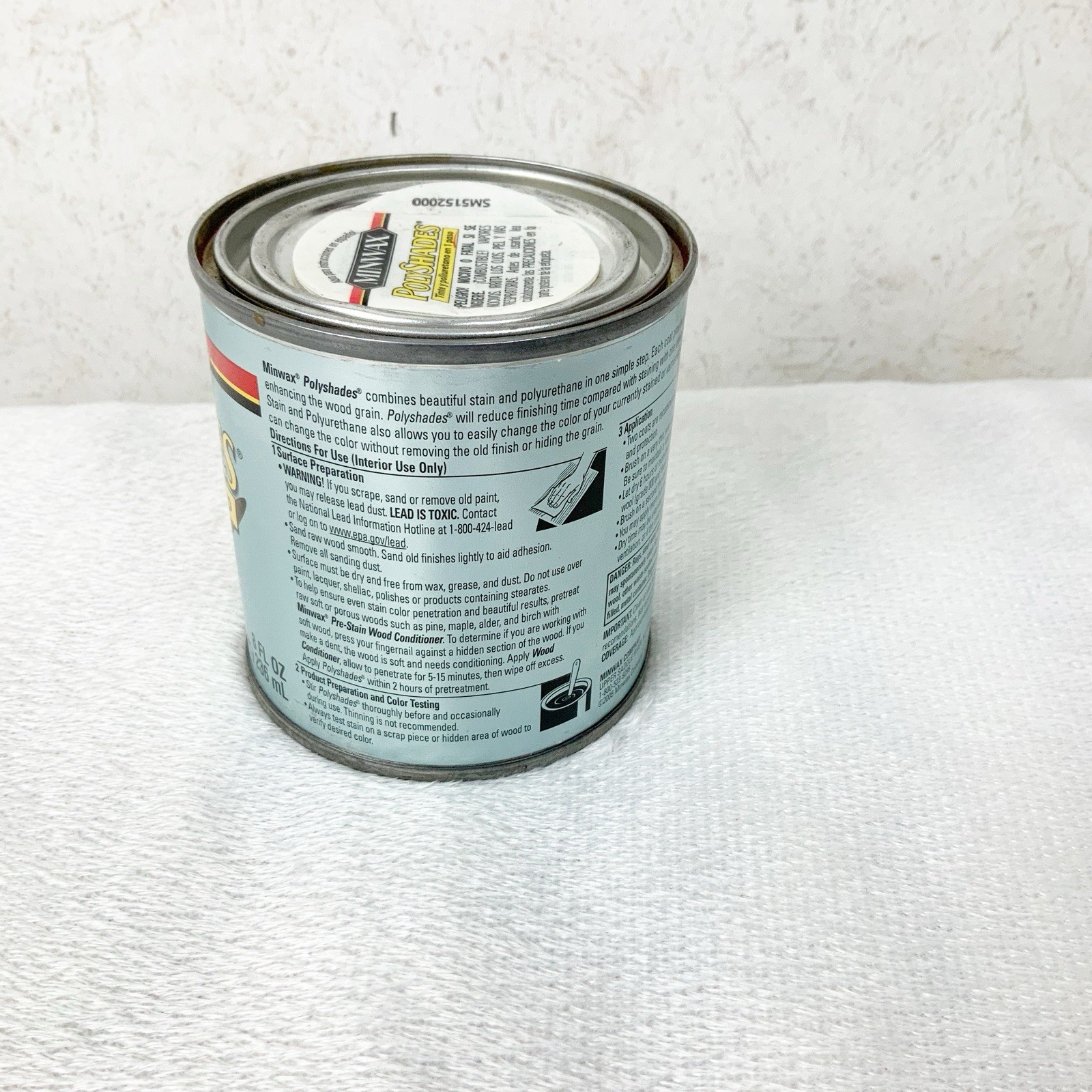 Minwax Polyshades Stain & Polyurethane Classic Oak 470 Gloss Sealed 8 Oz USA