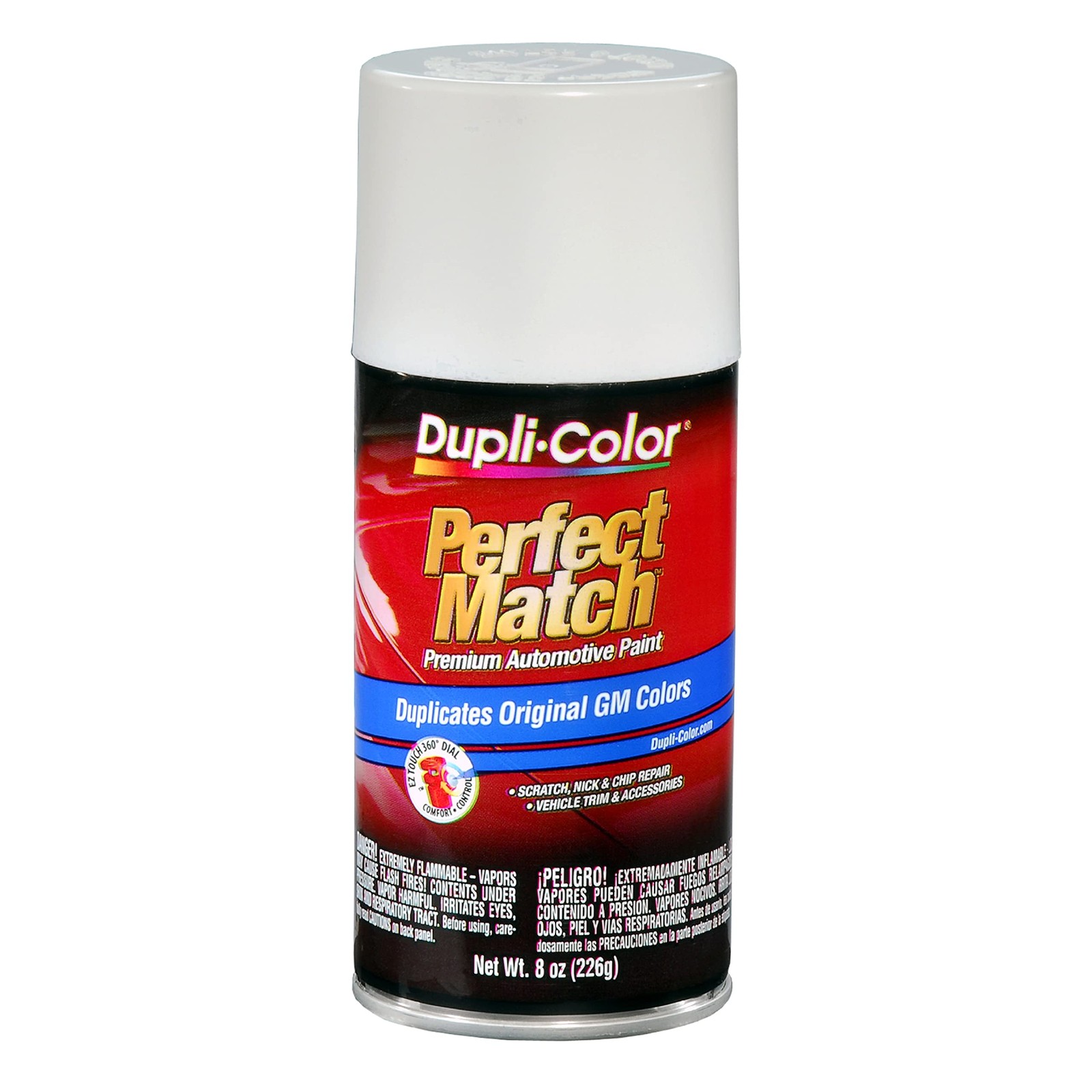 Premium Automotive Paint, White 8 oz Perfect Match for TouchUps
