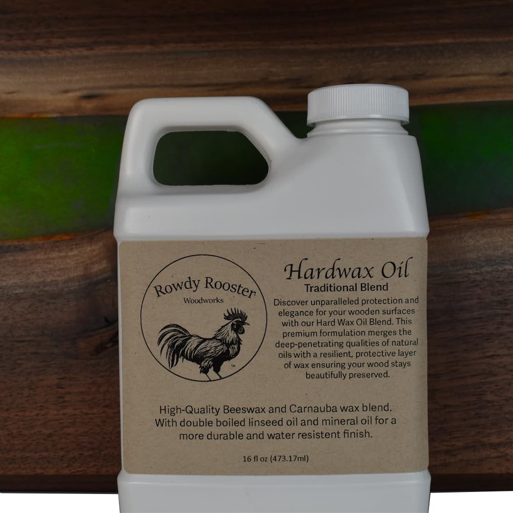 Traditional Hard Wax Oil – Durable Satin Finish 16 Fl Oz (Pack of 1), Amber