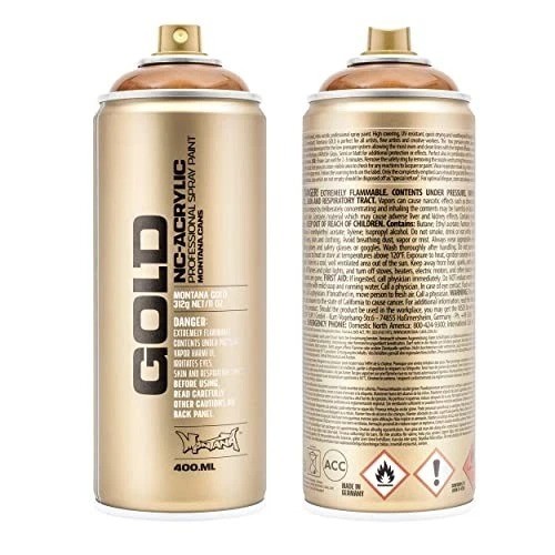 Versatile GOLD Hazelnut Spray Paint, 400ml – Perfect Coverage, Indoor/Outdoor