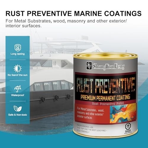 Gray Rust Preventive Paint – Anti-Rust Corrosion Inhibitor, UV & Heat Resistant,