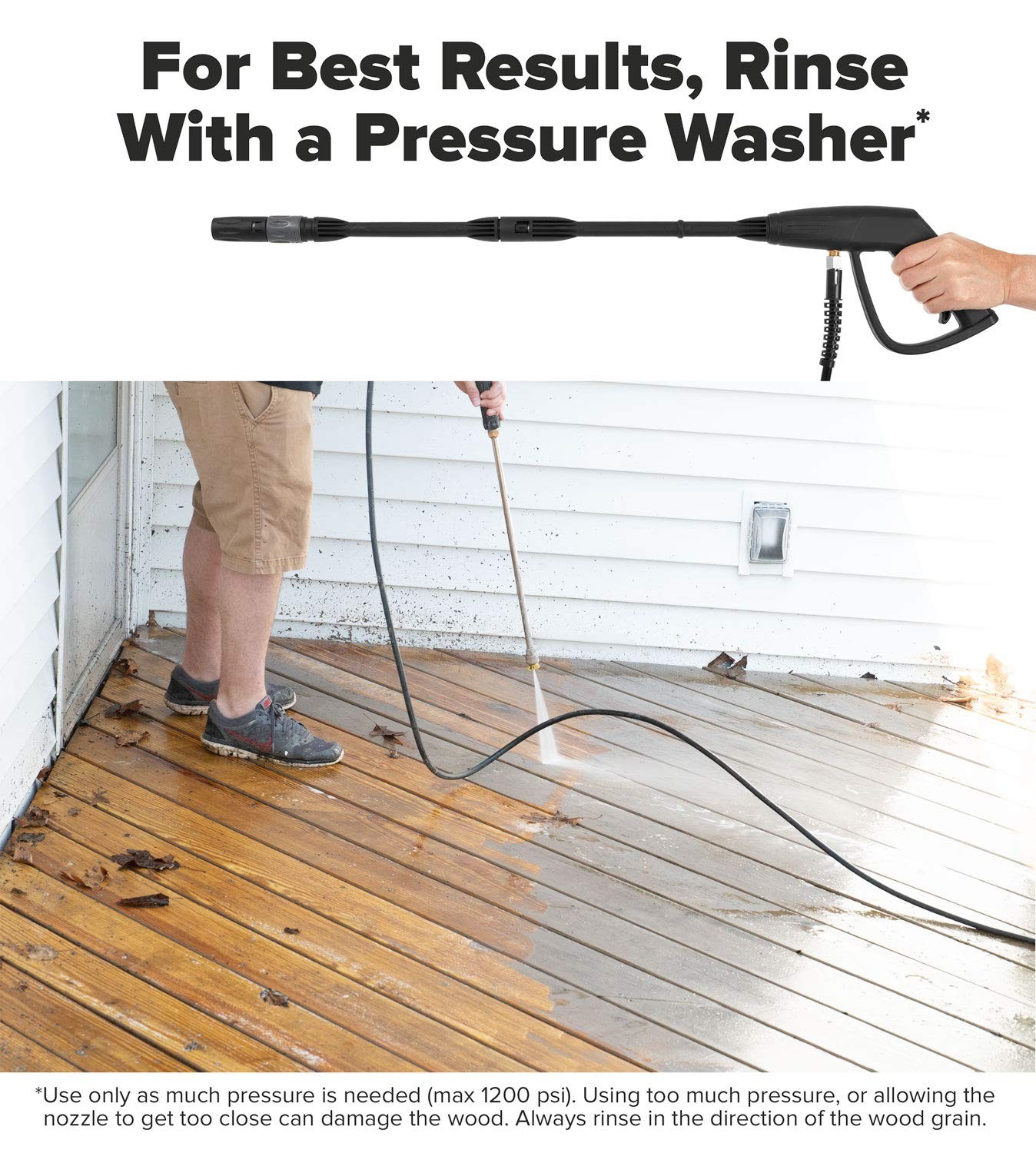 SaverSystems 1 Deck Wood Stain Stripper – 1 Gallon – Ready Use, Wood Stain