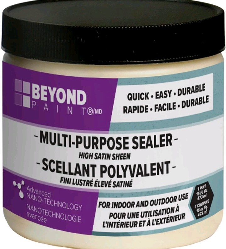 Beyond Paint Satin Clear Water-Based Multipurpose Sealer Exterior & Interior 1pt