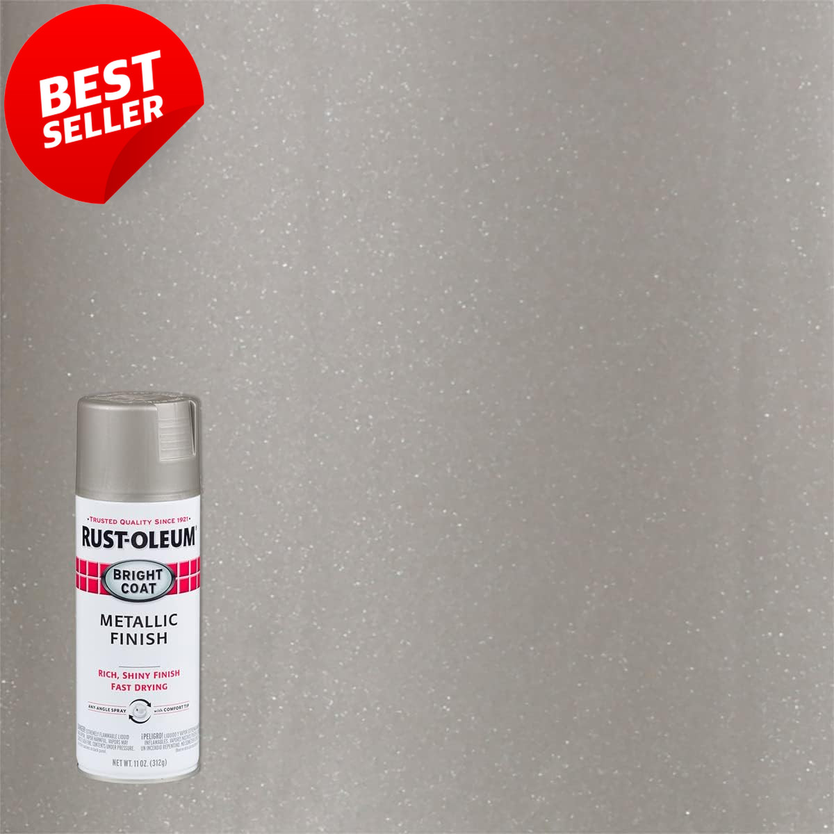 Stops Rust Metallic Spray Paint 11oz Aluminum Bright Coat 6 Pack – US