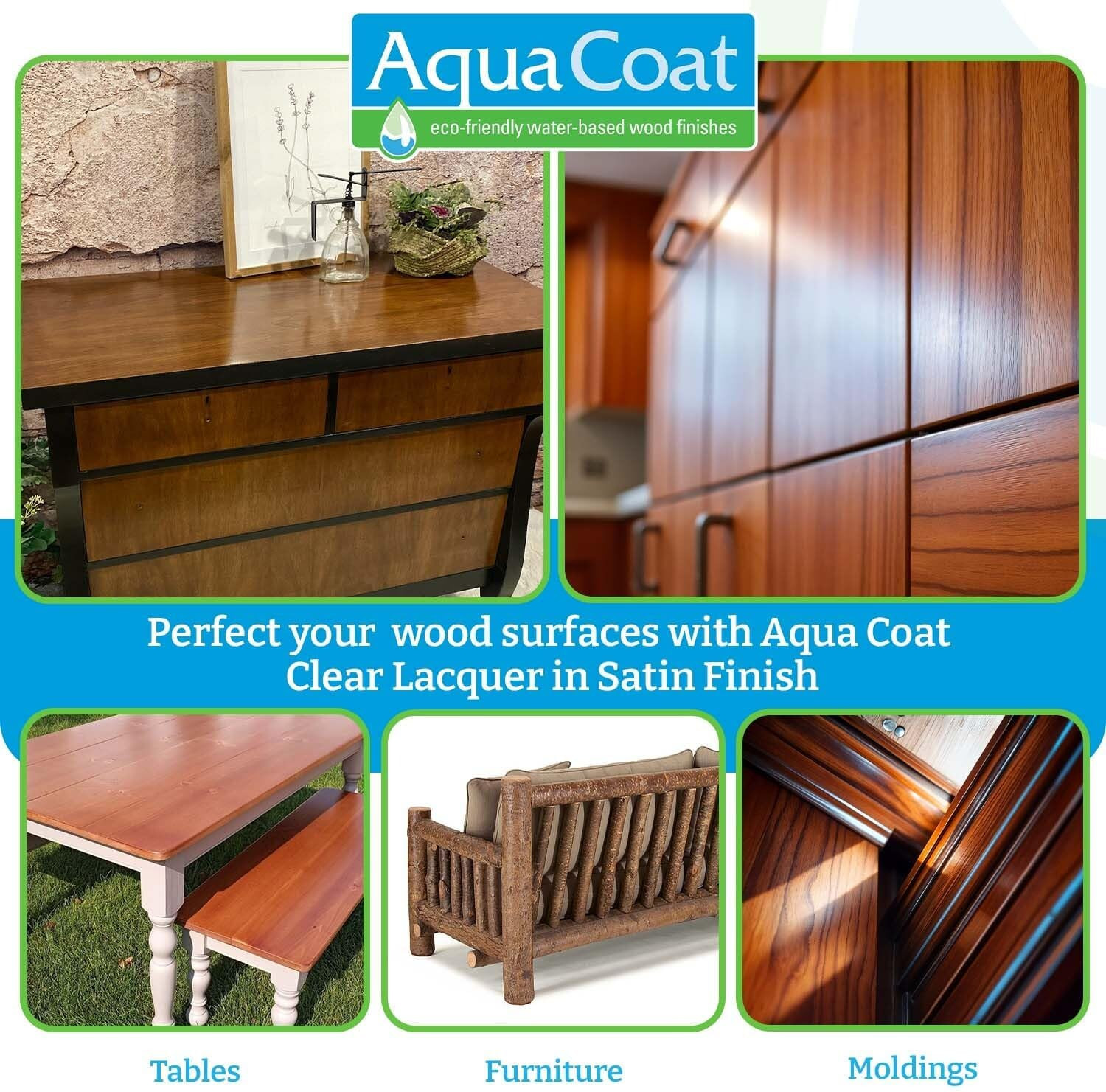 Clear Lacquer in Satin Finish – Premium Water-Based for Wood & Plastic – Self-Cr