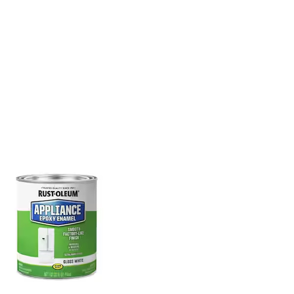 Rust-Oleum Specialty Appliance Touch Up Epoxy Paint, Quart, Gloss White (2-Pack)
