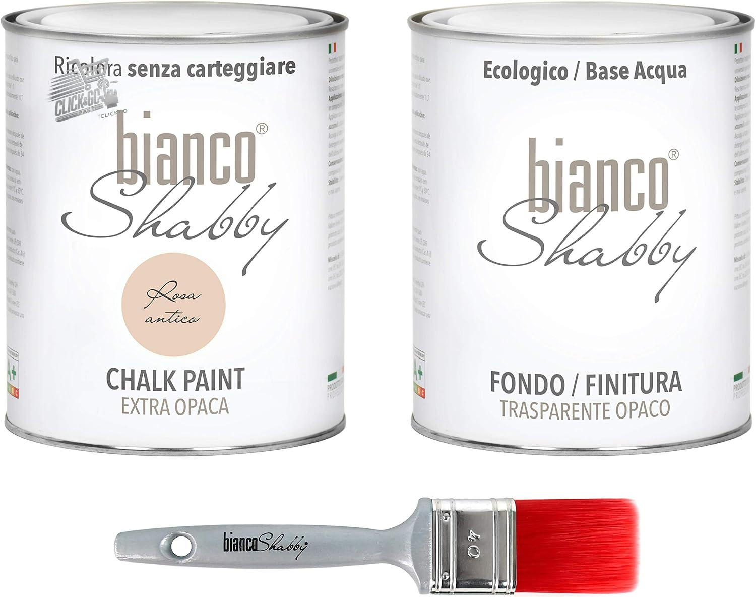 Antique Pink Chalk Paint Kit Shabby Chic Wood Furniture Matte Brush