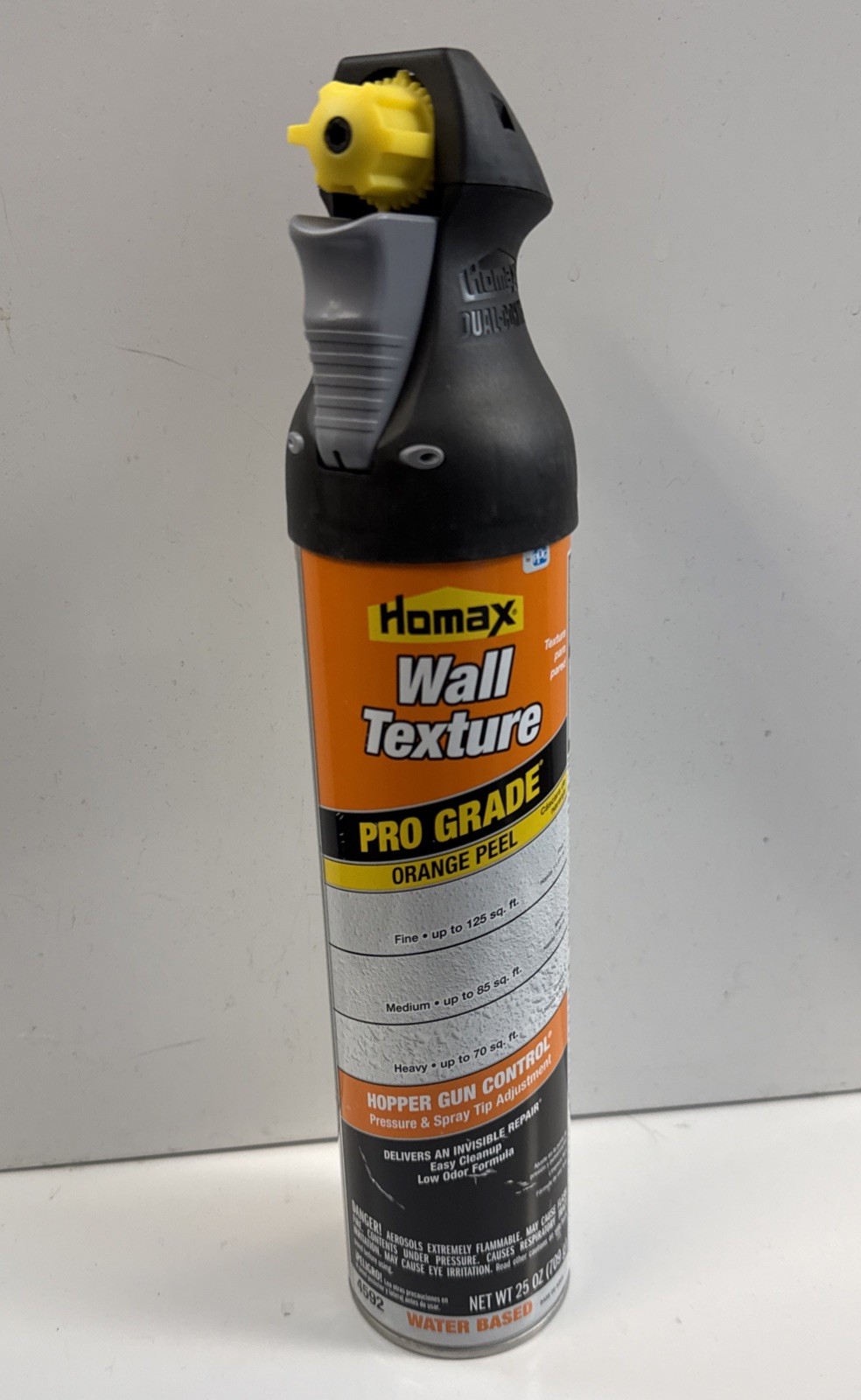 HOMAX 4592 Wall Texture,Tinted White,Matte,25 oz. 39F173