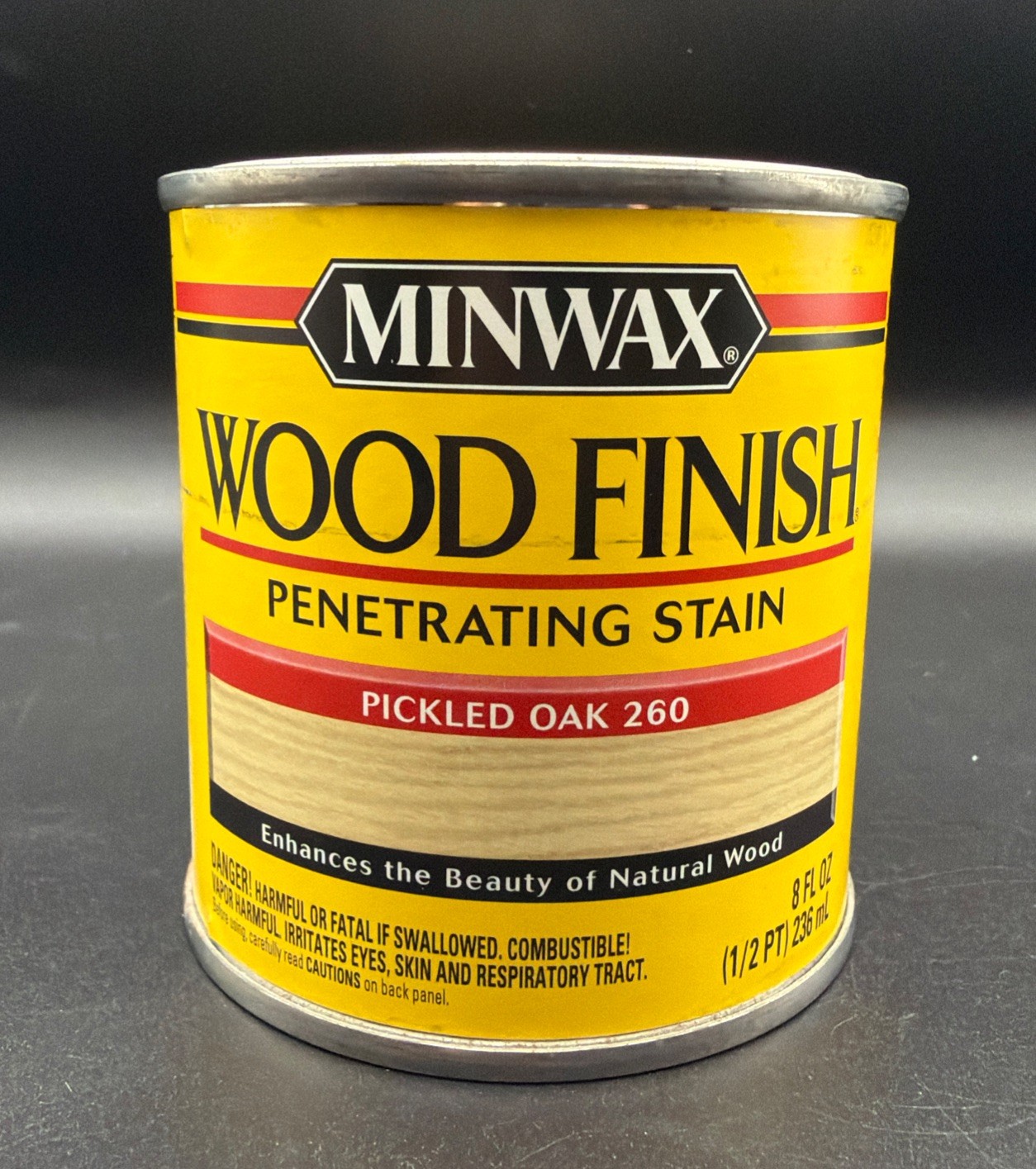 Minwax Pickled Oak 260 Wood Finish Oil Based Wood Stain 1/2 Pint New Discontinue