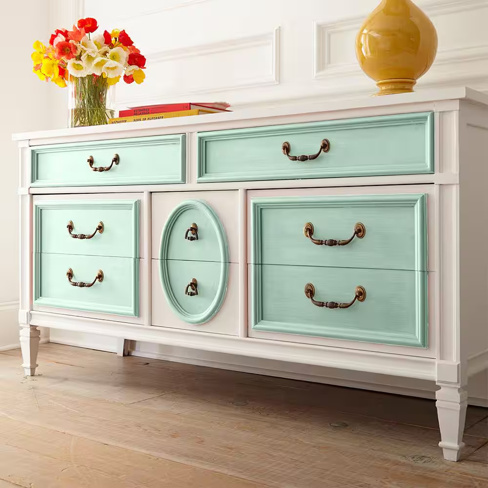 1 Qt. #BCP25 Egg Blue Interior Chalk Decorative Paint