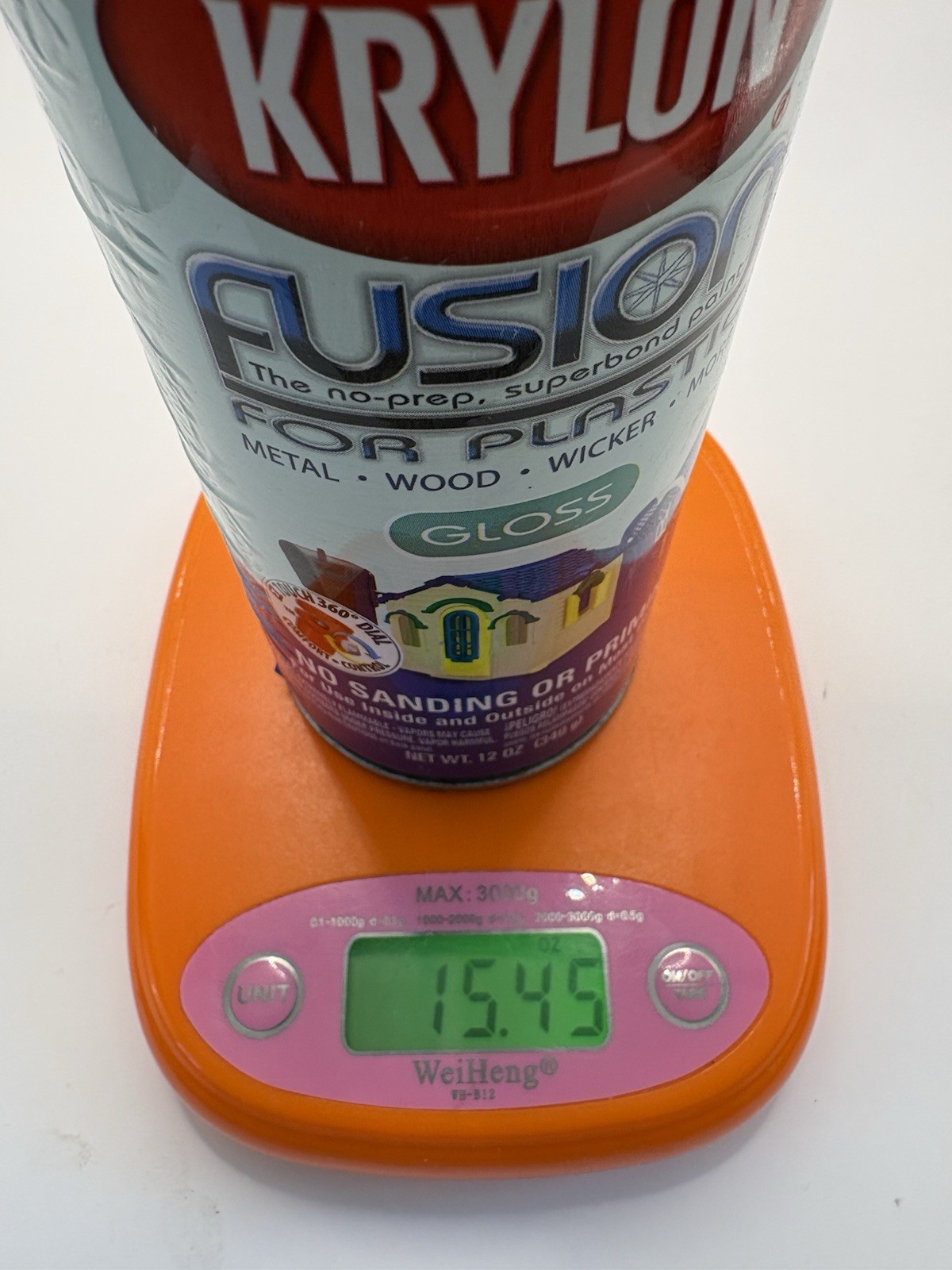 Krylon Fusion for Plastic Patriotic Blue 2329 Gloss Spray Paint 12oz Almost Full