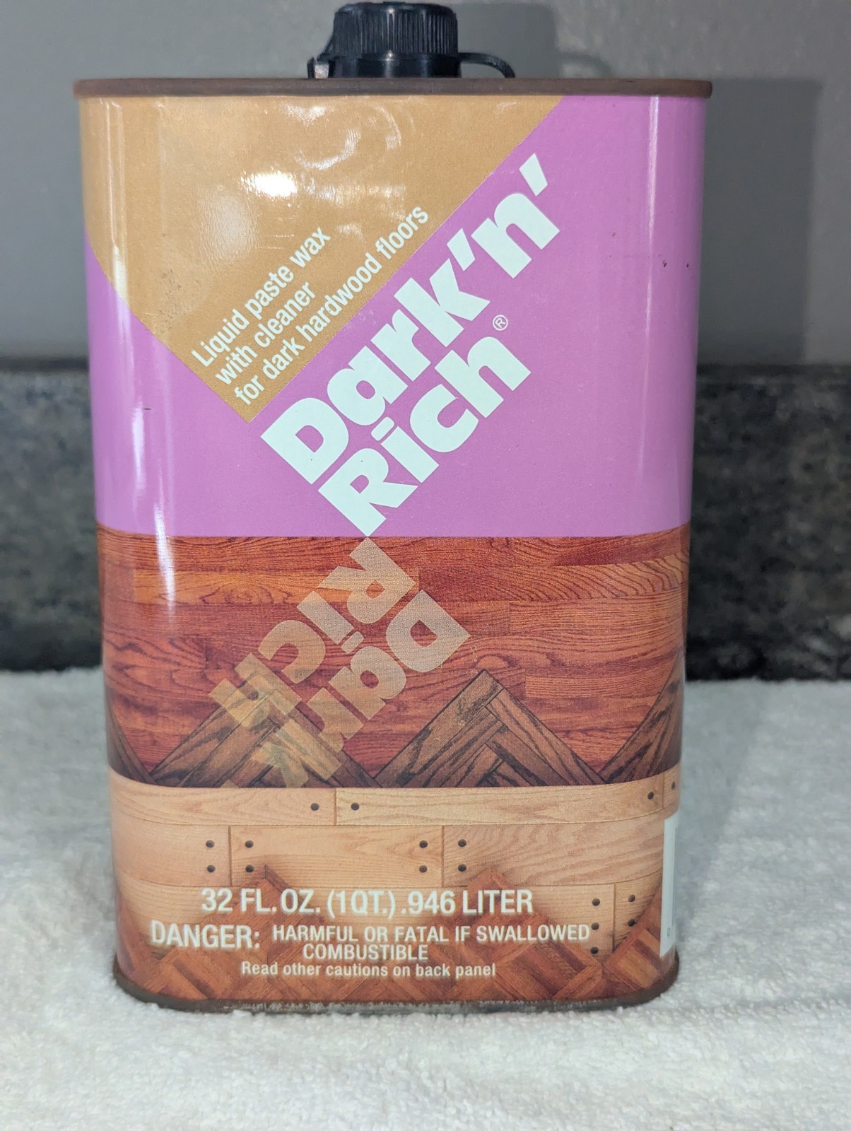 Bruce Liquid Paste Wax with Cleaner Dark’n’Rich 50 %full Discontinued Dark Brown