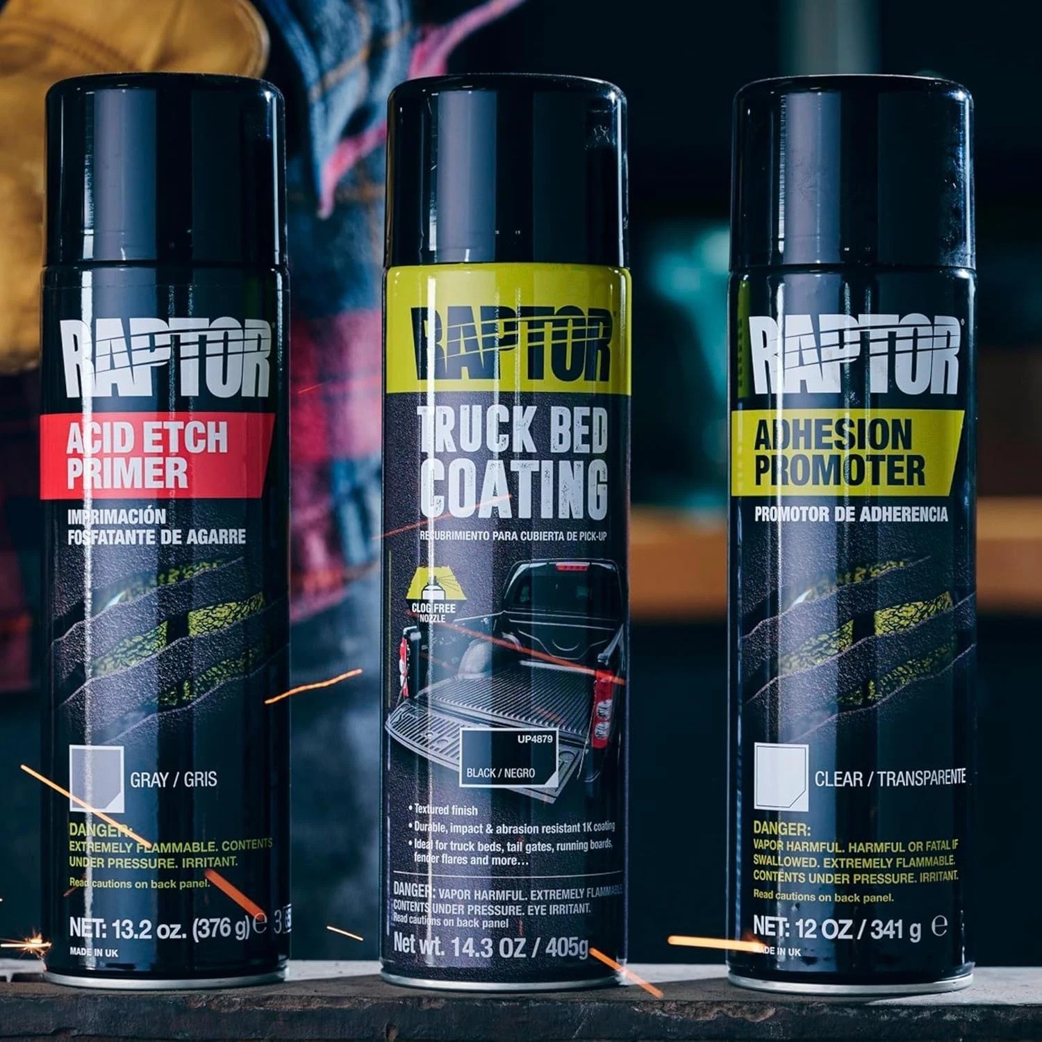 13.2 oz U-pol Gray Raptor Etch Primer Aerosol – Easy Application & Coverage