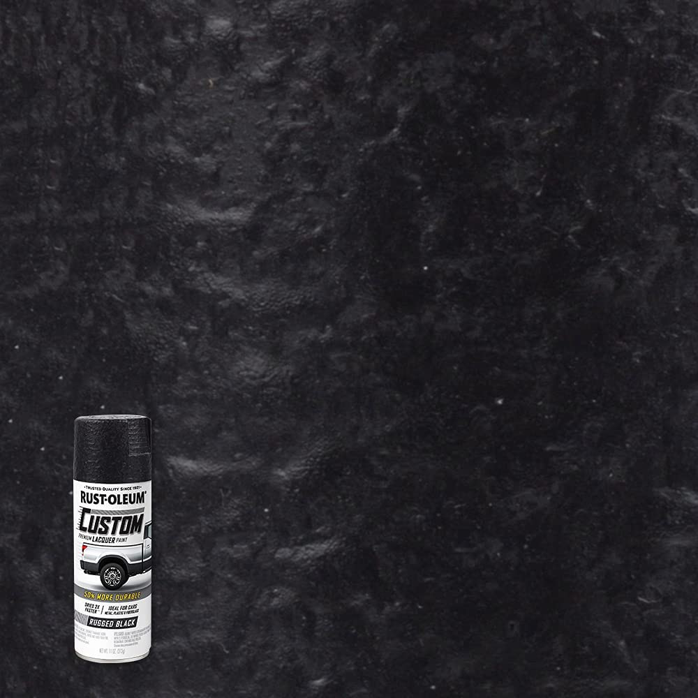 Rust-Oleum 332289 Automotive Lacquer Spray Paint, 11 oz, Matte Black, 6 Pack