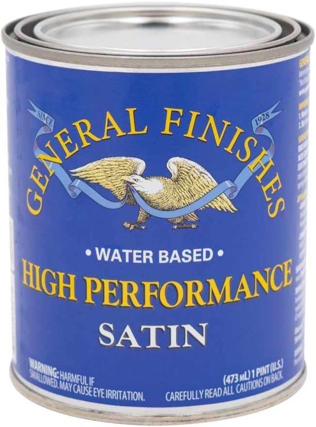 High Performance Water Based Topcoat 1 Pint Satin
