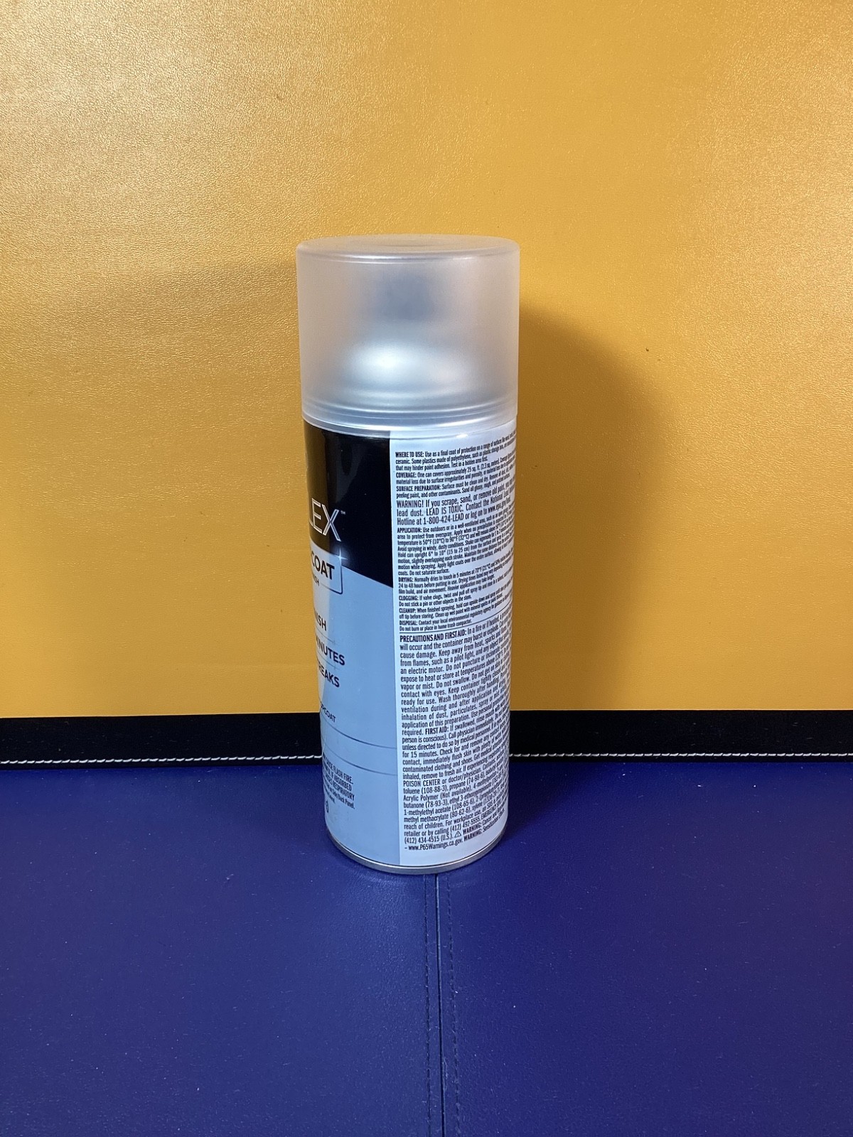 12 Oz. Matte Clear Interior/Exterior Topcoat Spray Paint Ultra Durable Finish
