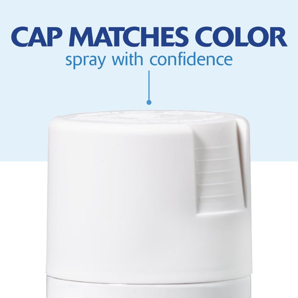 (6 Pack) Rust-Oleum 2X Ultra Cover, Satin Blossom White, Spray Paint, 12 oz Can