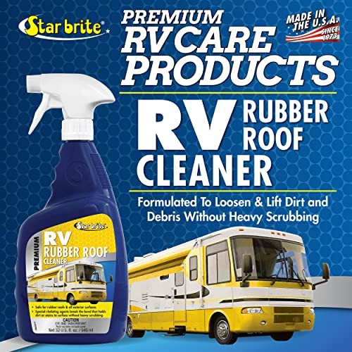 Premium RV Rubber Roof Cleaner – Effortless Cleaning for Camper 32 Oz Spray