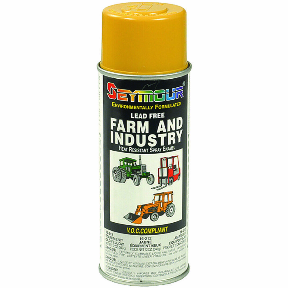 Seymour 16-212 12oz Heavy Duty Farm and Industrial Enamel Old CAT Yellow