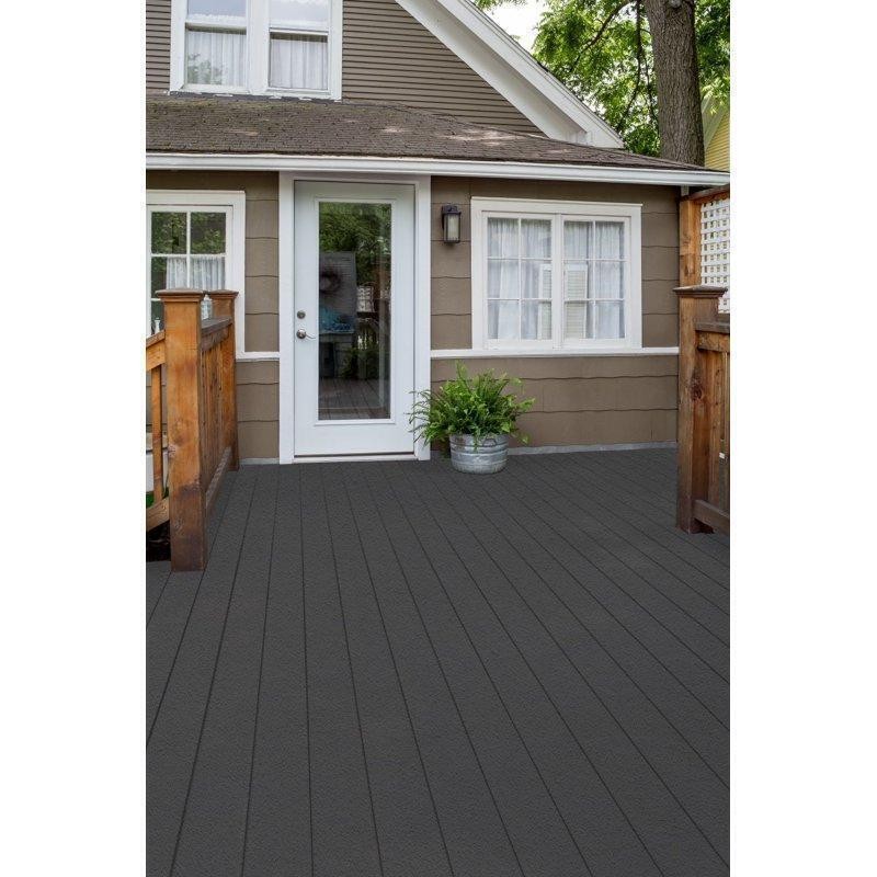 Waterproof Solid Color Deck Resurfacer Slate Gray 1 Gallon Slip-Resistant Finish