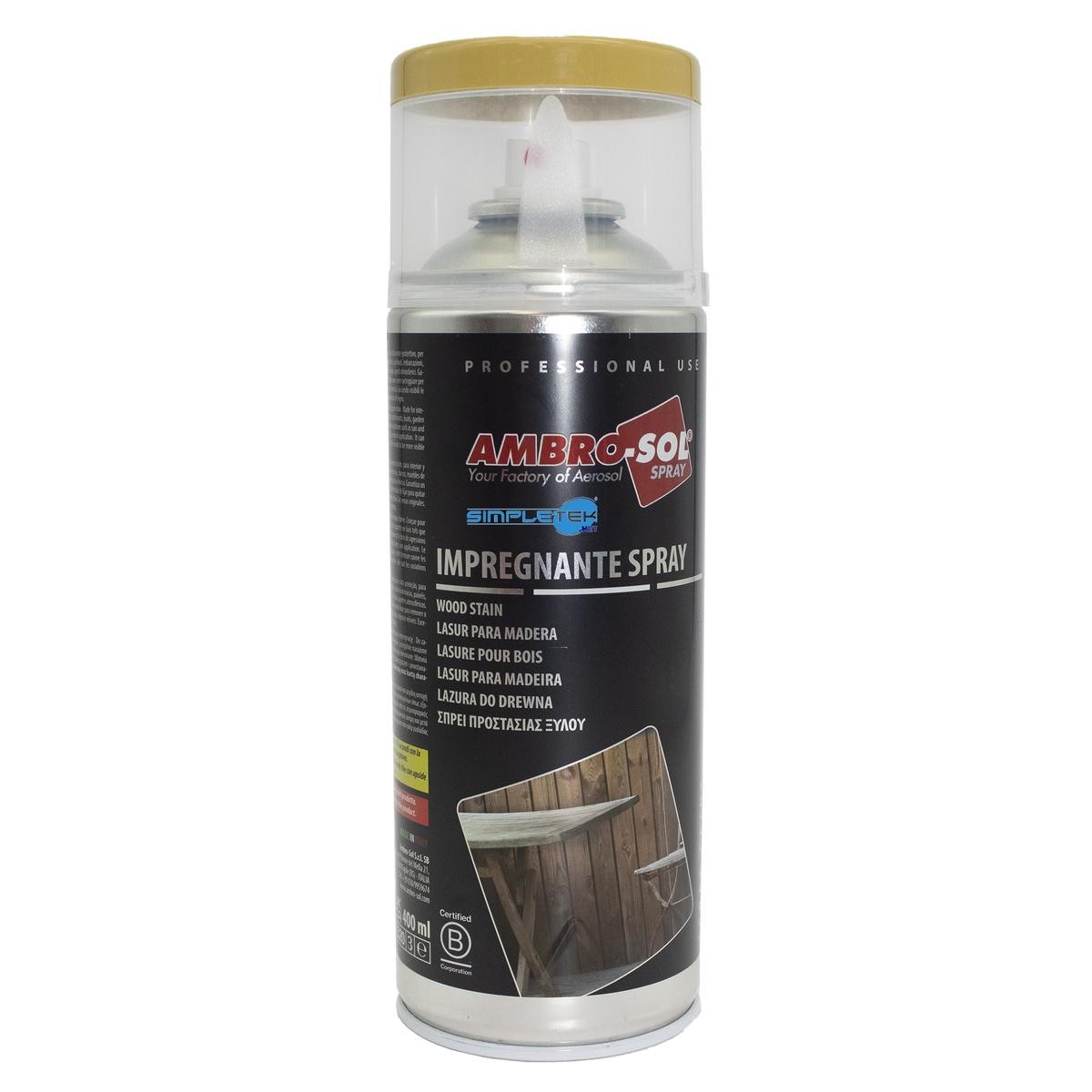 Impregnating Spray for Protective Oak Wood Fixtures Pergolas Boats 400ml_