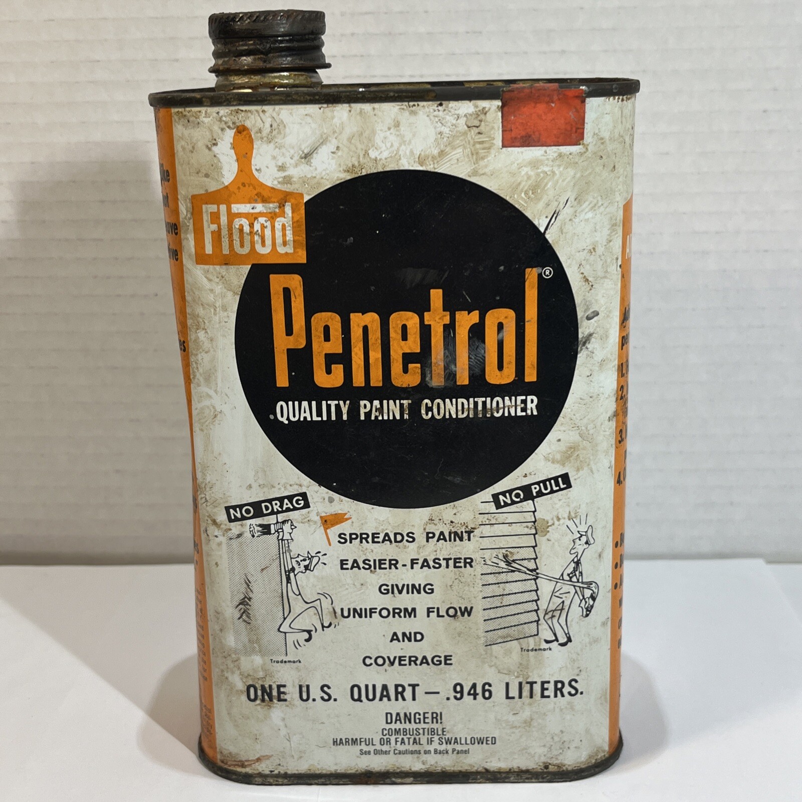 Vintage Flood Penetrol Oil-Based Paint Conditioner Factory Sealed 1985 ,1 Quart