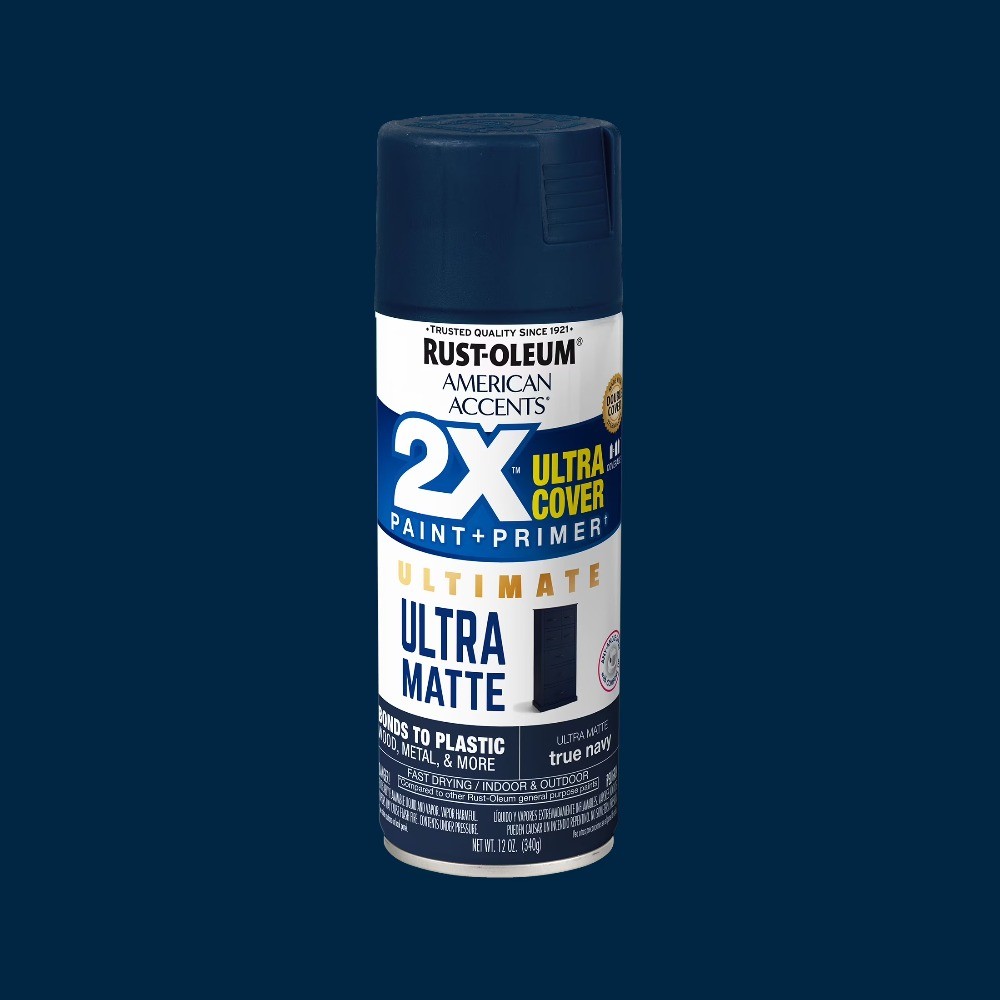 True Navy, Rust-Oleum American Accents 2X Ultra Cover Ultra Matte, 12 oz