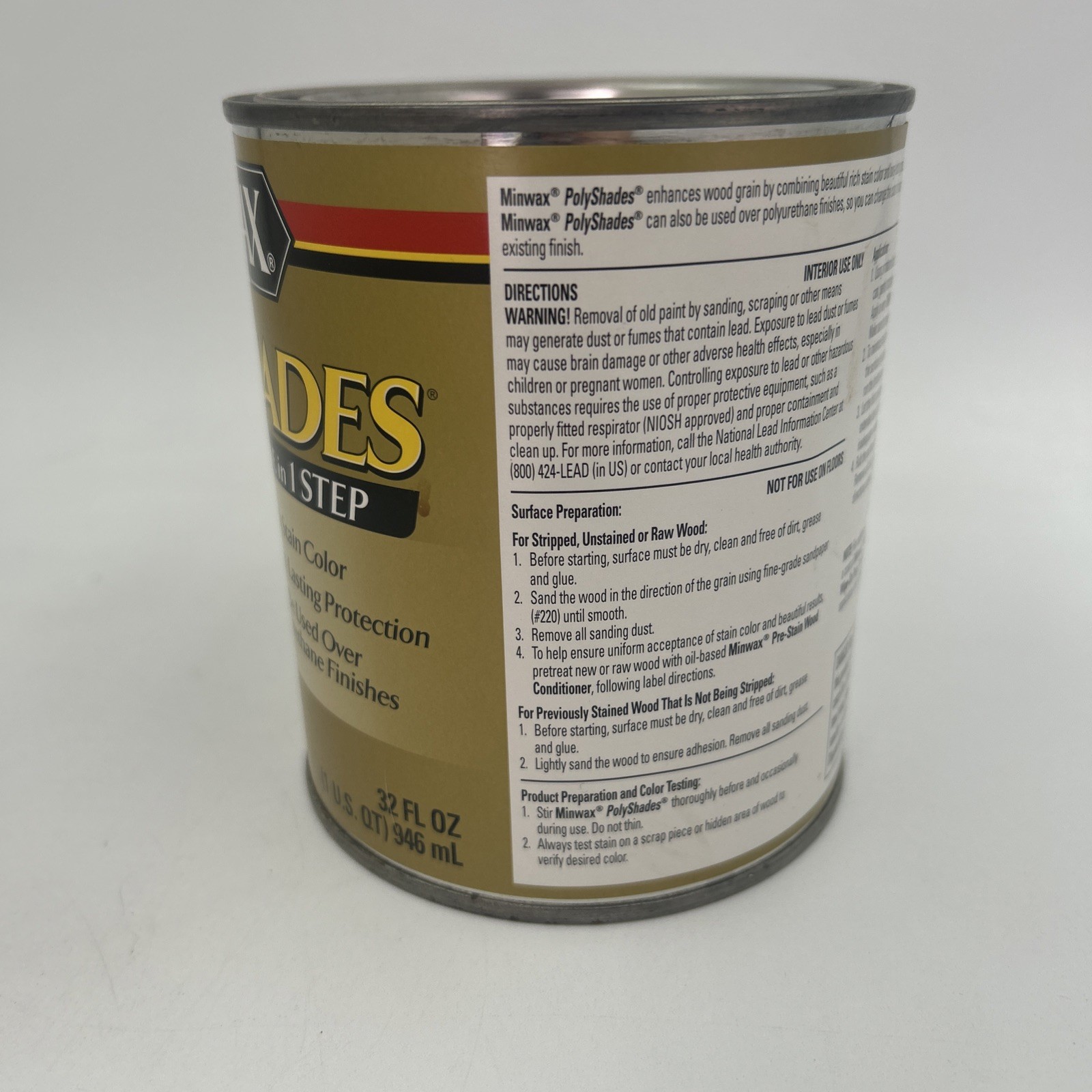 Minwax PolyShades Stain & Polyurethane Tudor Satin 1 Quart