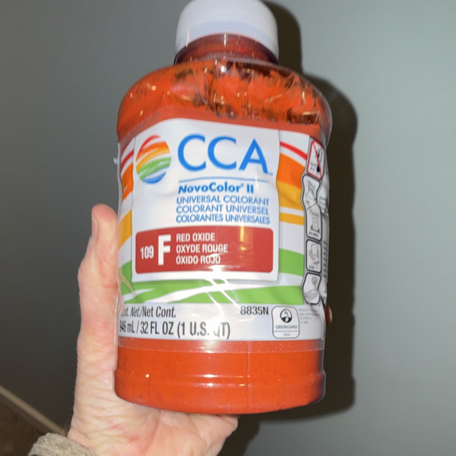 CCA NovoColor II Universal Colorant Red Oxide 32 fl oz 8835N