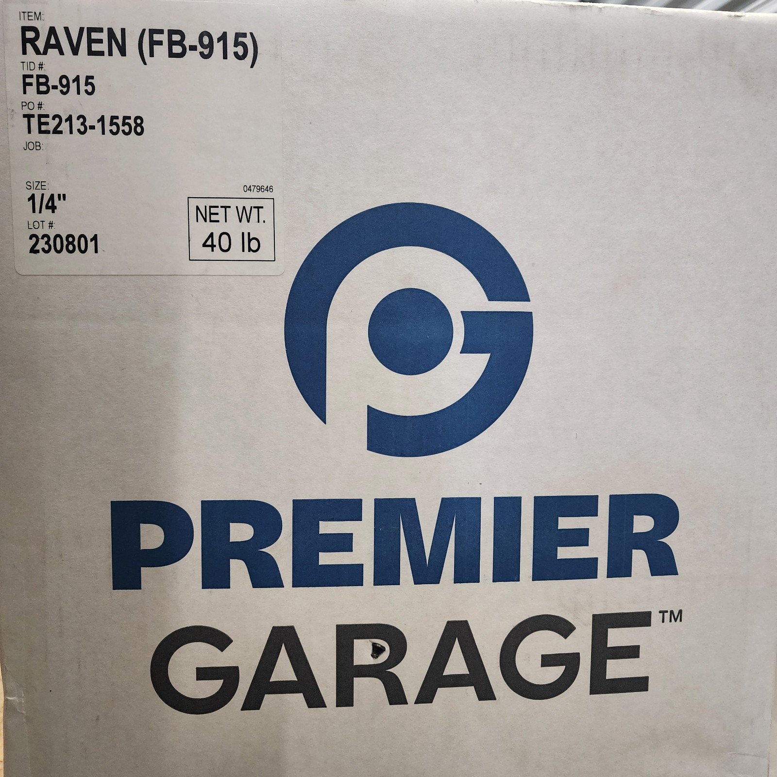 2Lb PREMIER GARAGE 1/4″ Color Chips, RAVEN, Epoxy Paint Flakes Garage Floor