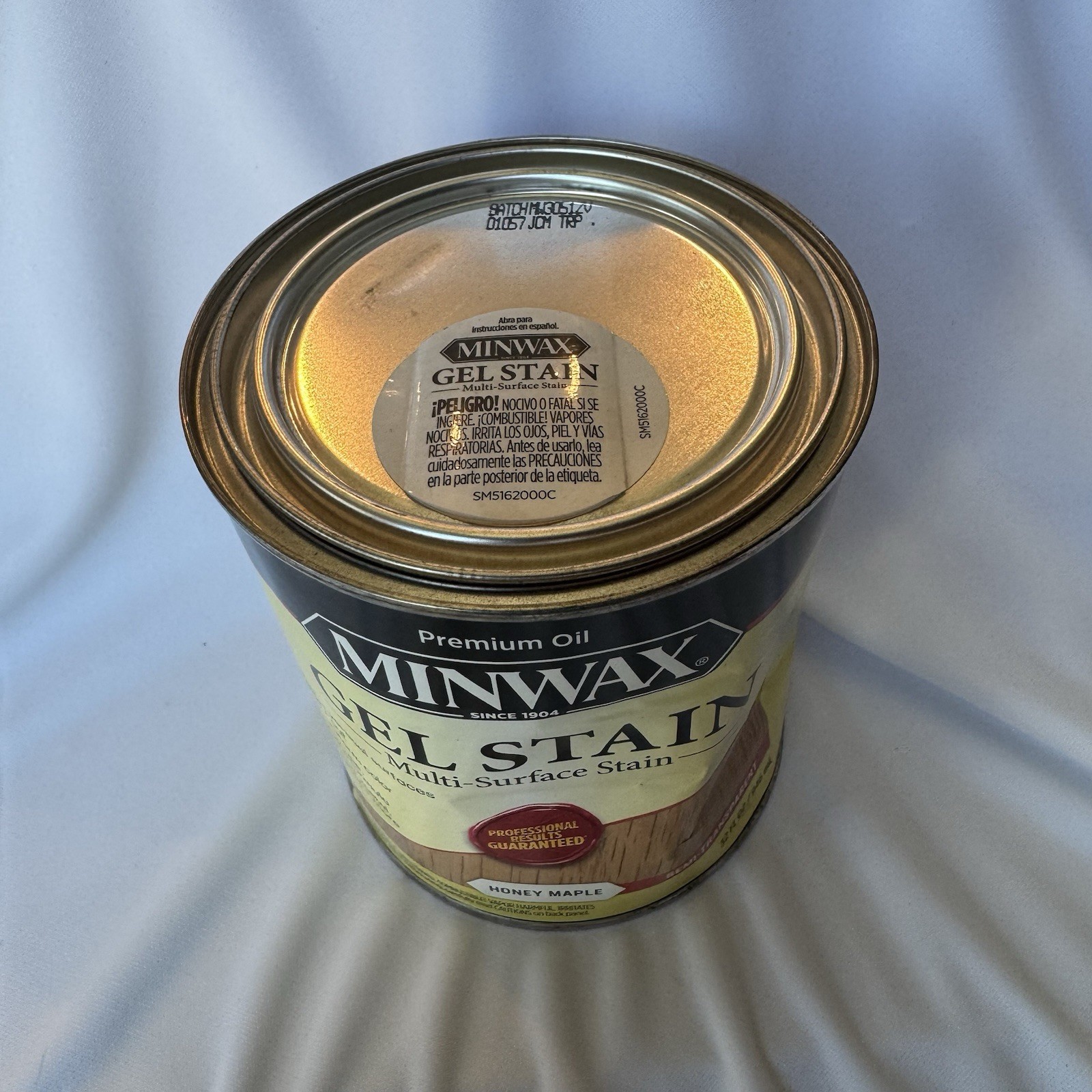 Minwax Gel Stain Multi-Surface Honey Maple 1 Quart New Sealed DENTED CAN HTF