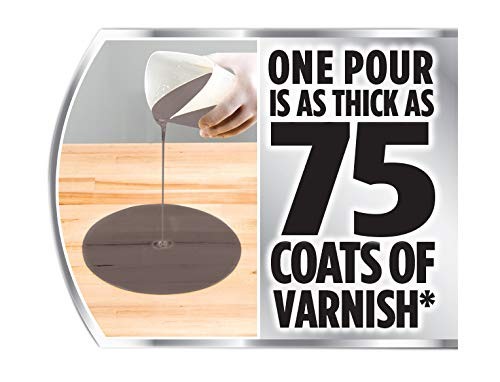 Varathane 363902 Super Glaze Pour-On High Gloss Epoxy Quart Charcoal