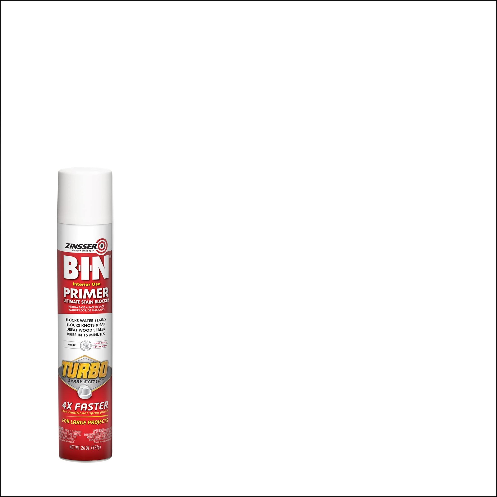 356880 B-I-N Primer Turbo Spray System, 26 oz, White, 1.63 Pound (Pack of 1)