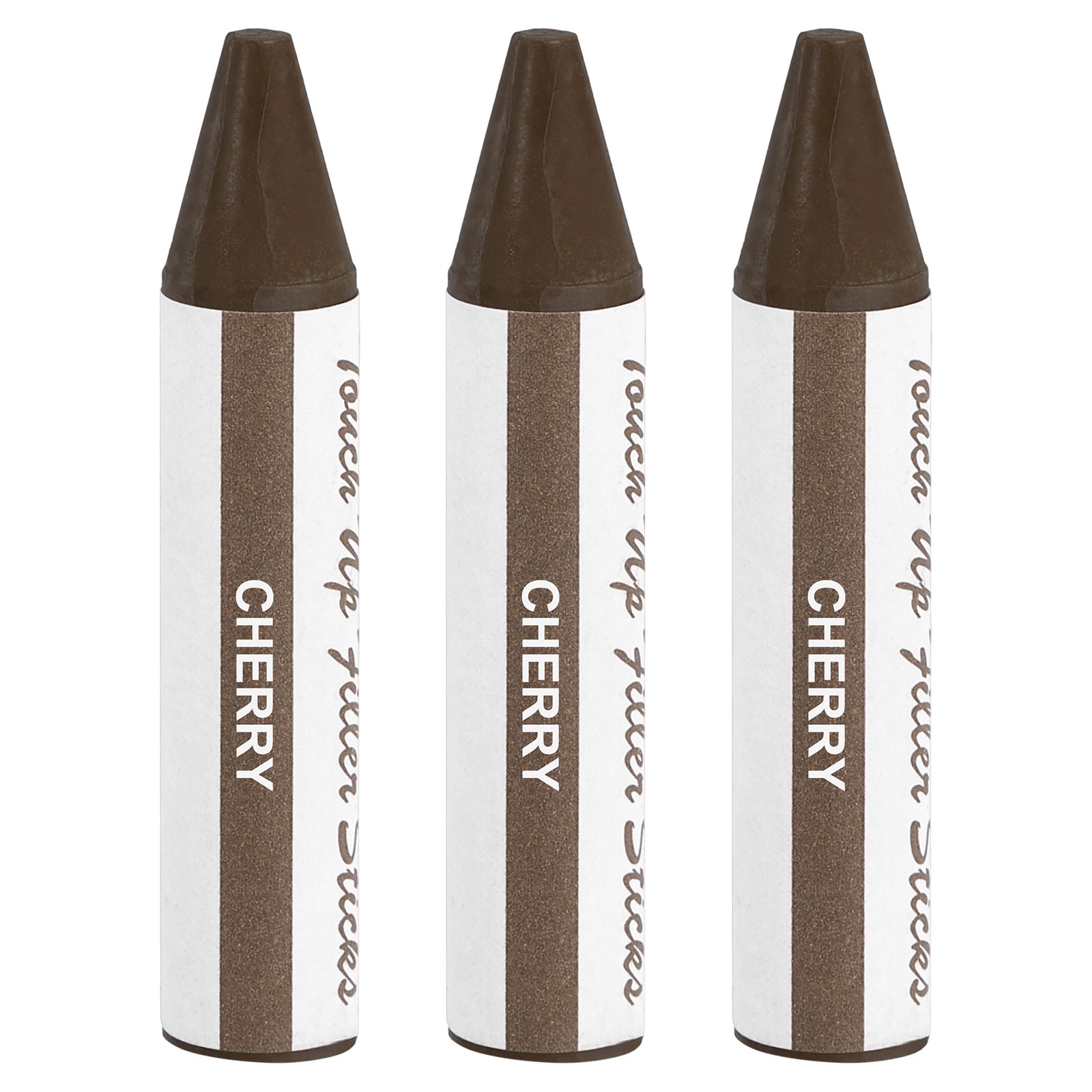 Wood Filler Stick, 3 Pcs Wax Sticks Wood Touch Up Markers, Cherry