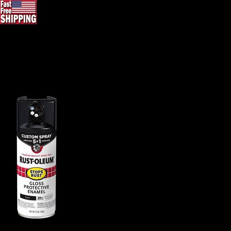 5 in 1 Gloss Spray Paint Adjustable Spray Patterns Wood Metal Surfaces New
