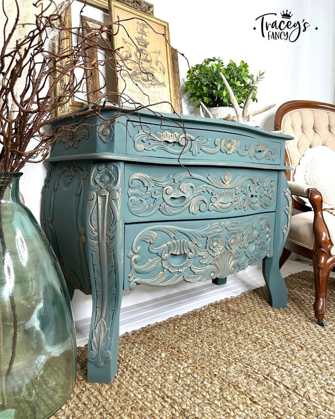 Blue Grass (smokey blue) – Chalk Paint – Dixie Belle Paint (4 sizes)