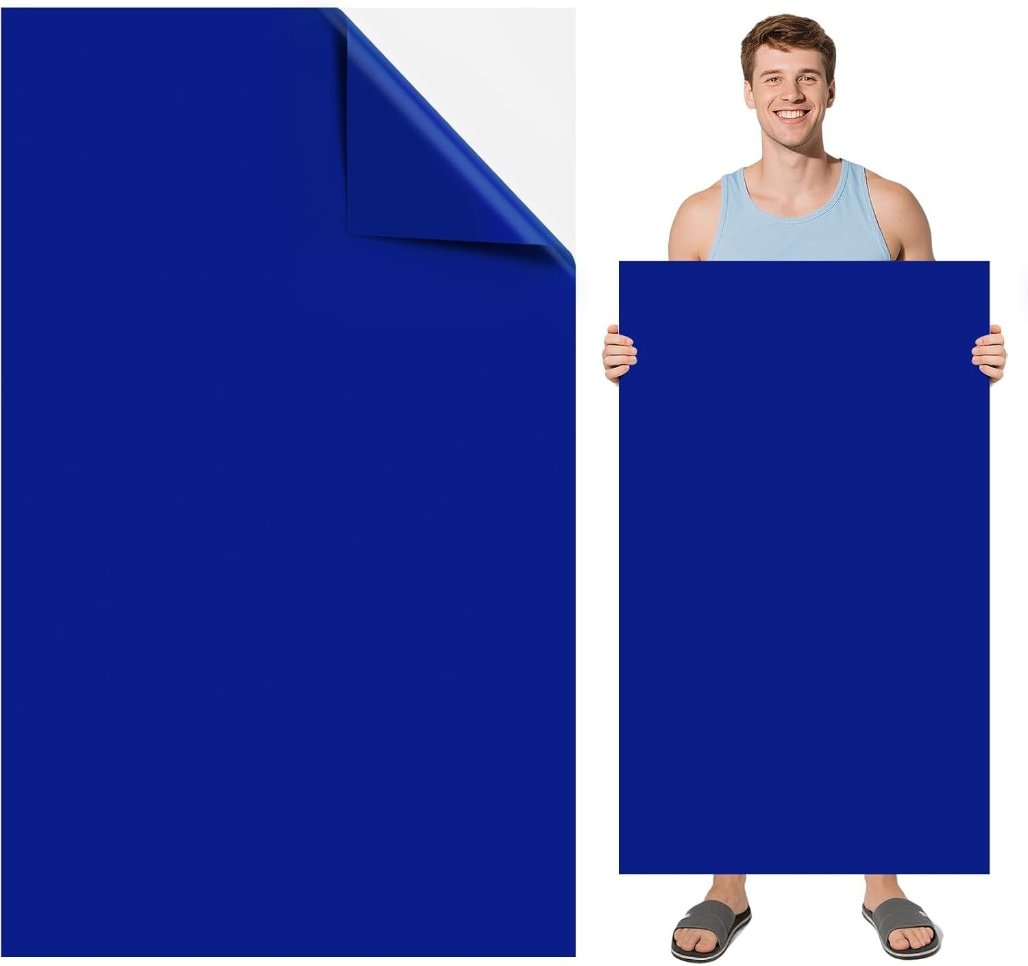 Aulock Exlarge Pool Liner Repair Patch – 4ft x 2.8ft Self-Adhesive Dark blue