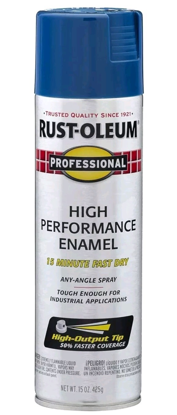 Rust-Oleum 7527838 Enamel Spray Paint, 15 Oz, Royal Blue, 15 Fl Oz