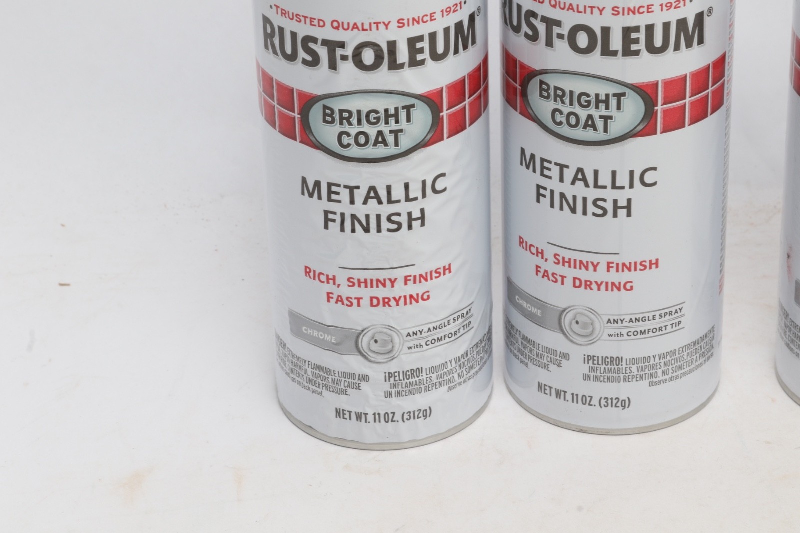 5 Rust-Oleum Metallic Finish Spray Paint 11 Oz Bright Coat Chrome 7718830