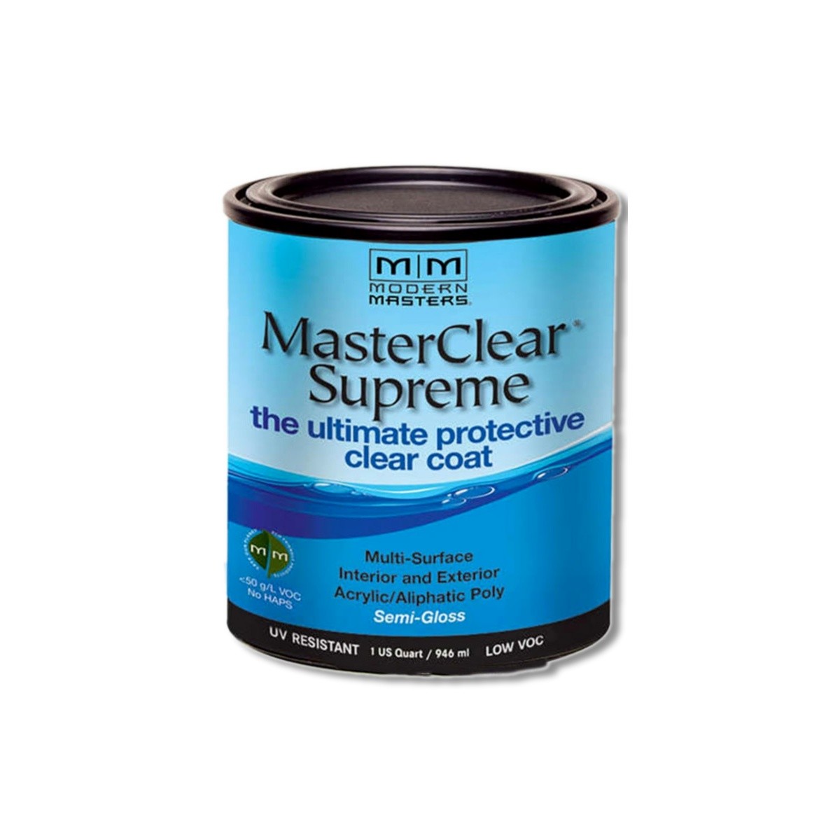 Modern Masters MasterClear Supreme Semi-Gloss Clear Water-Based 1 qt MCS90332