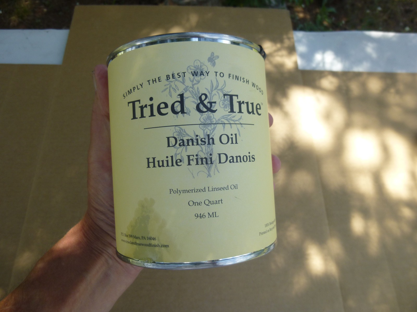 1 QUART OF TRIED & TRUE DANISH OIL POLYMER LINSEED OIL WOOD FINISH / PROMPT SHIP