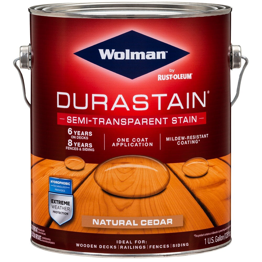 Wolman 288082 DuraStain One Coat Semi-Transparent Exterior Wood Stain Neutral ga