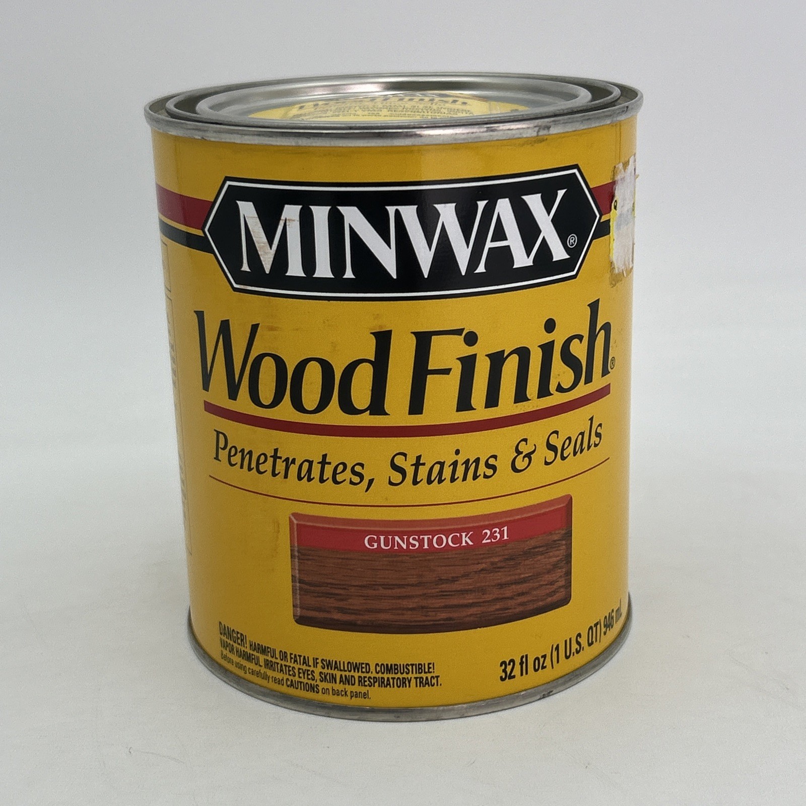 qt Minwax 70045 Gunstock Wood Finish Penetrating Oil-Based Wood Stain